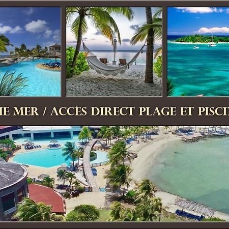 Tres Bel Appartement Avec Vue Mer, Acces Direct A La Plage Et Piscine Surveillee Saint-Francois  Εξωτερικό φωτογραφία