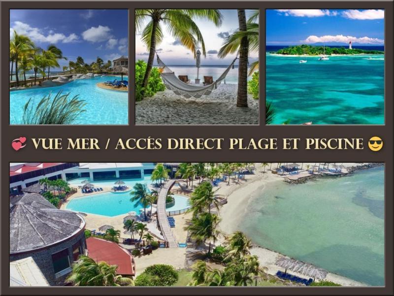 Tres Bel Appartement Avec Vue Mer, Acces Direct A La Plage Et Piscine Surveillee Saint-Francois  Εξωτερικό φωτογραφία